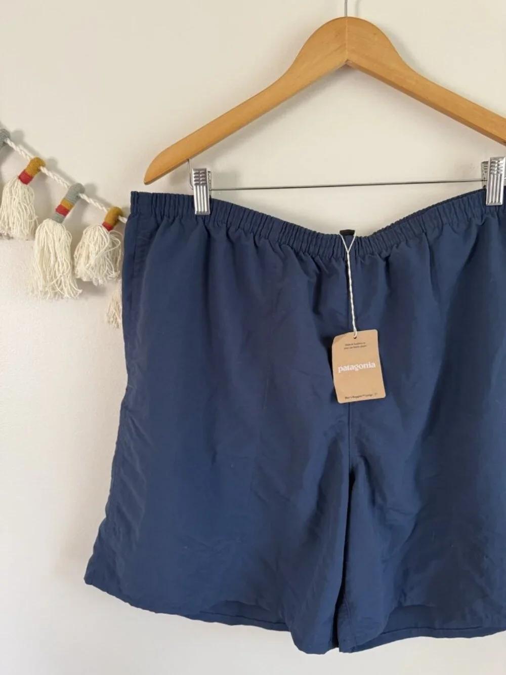 Patagonia Men’s Baggies Longs 7” Tidepool Blue Lined Swim Beach Outdoor NWT XXL